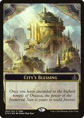 City's Blessing // Elemental Double-Sided Token [Friday Night Magic 2018] | Exor Games Truro