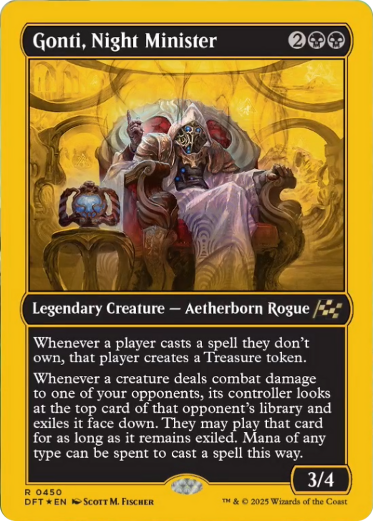 Gonti, Night Minister (First-Place Foil) [Aetherdrift] | Exor Games Truro