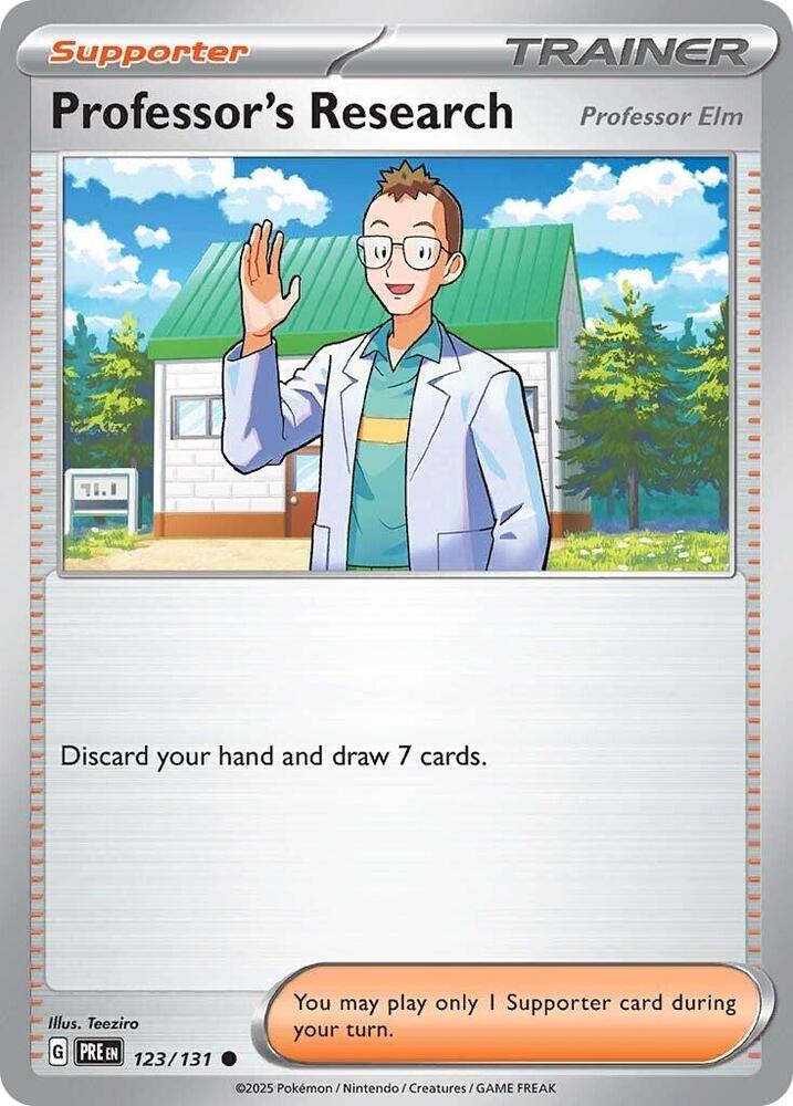Professor's Research (123/131) [Professor Elm] [Scarlet & Violet: Prismatic Evolutions] | Exor Games Truro