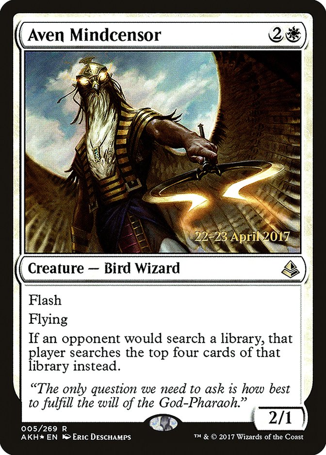 Aven Mindcensor [Amonkhet Prerelease Promos] | Exor Games Truro