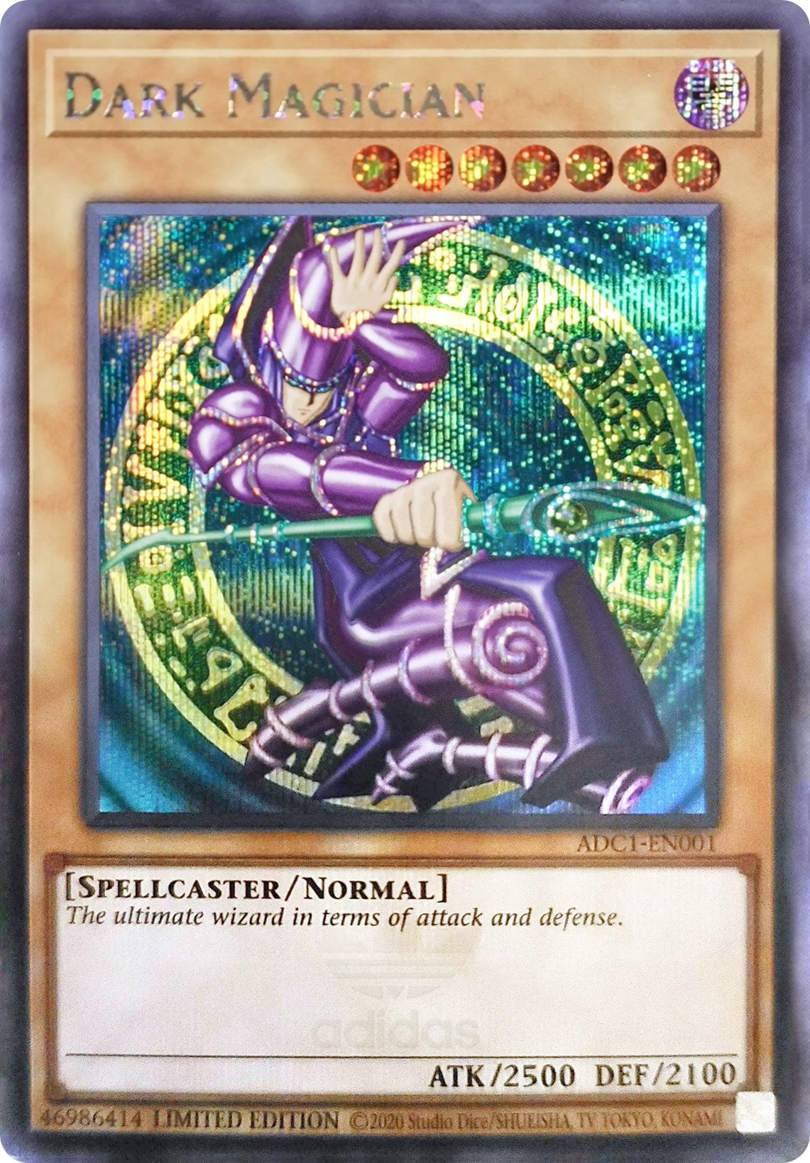 Dark Magician (Adidas Exclusive) [ADC1-EN001] Prismatic Secret Rare | Exor Games Truro