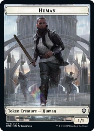 Human // Snake Double-Sided Token [Dominaria United Commander Tokens] | Exor Games Truro