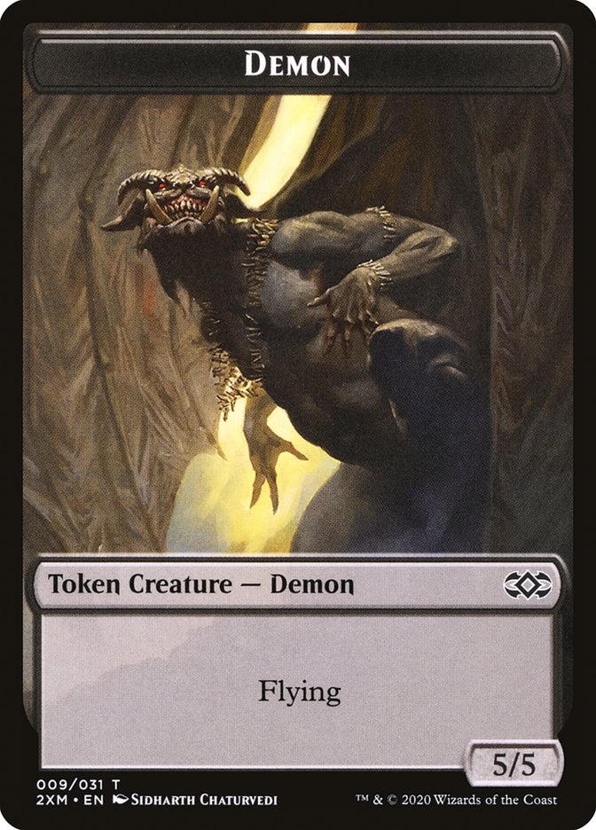 Demon Token [Double Masters Tokens] | Exor Games Truro