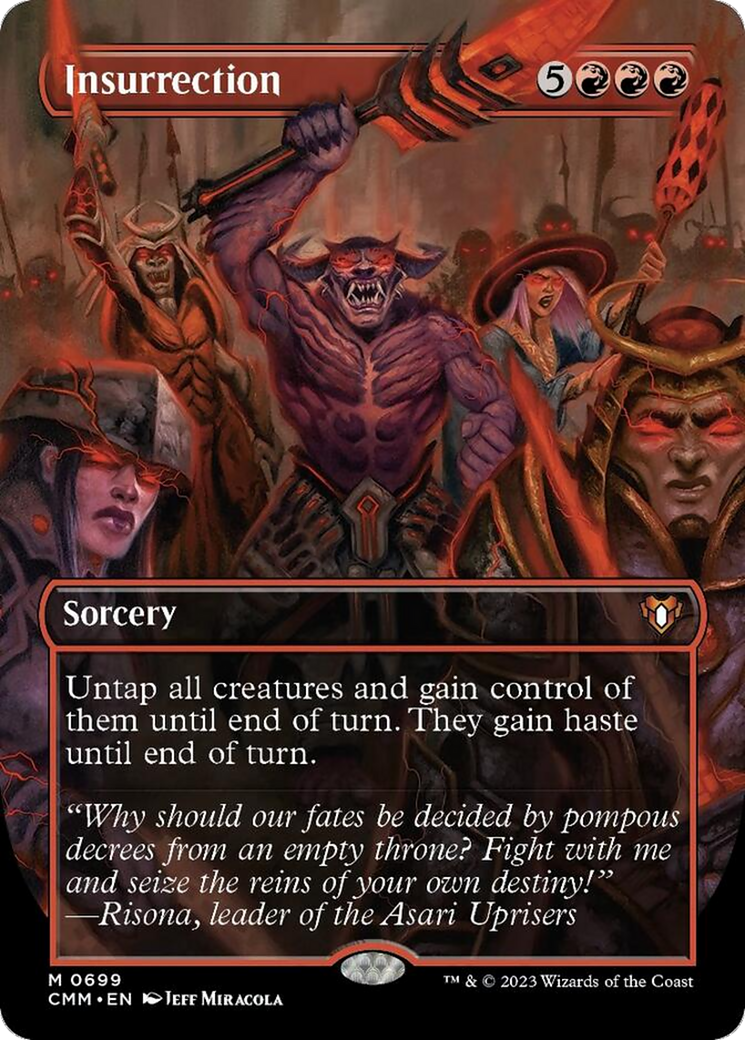 Insurrection (Borderless Alternate Art) [Commander Masters] | Exor Games Truro