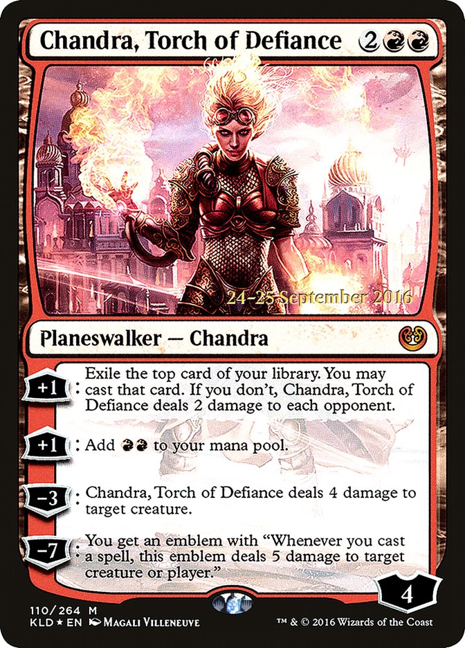 Chandra, Torch of Defiance [Kaladesh Prerelease Promos] | Exor Games Truro