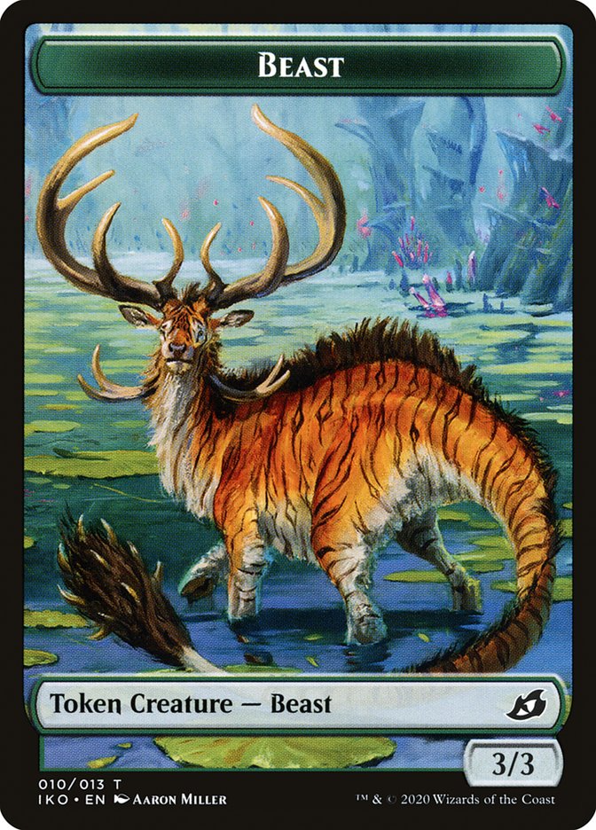 Beast Token [Ikoria: Lair of Behemoths Tokens] | Exor Games Truro