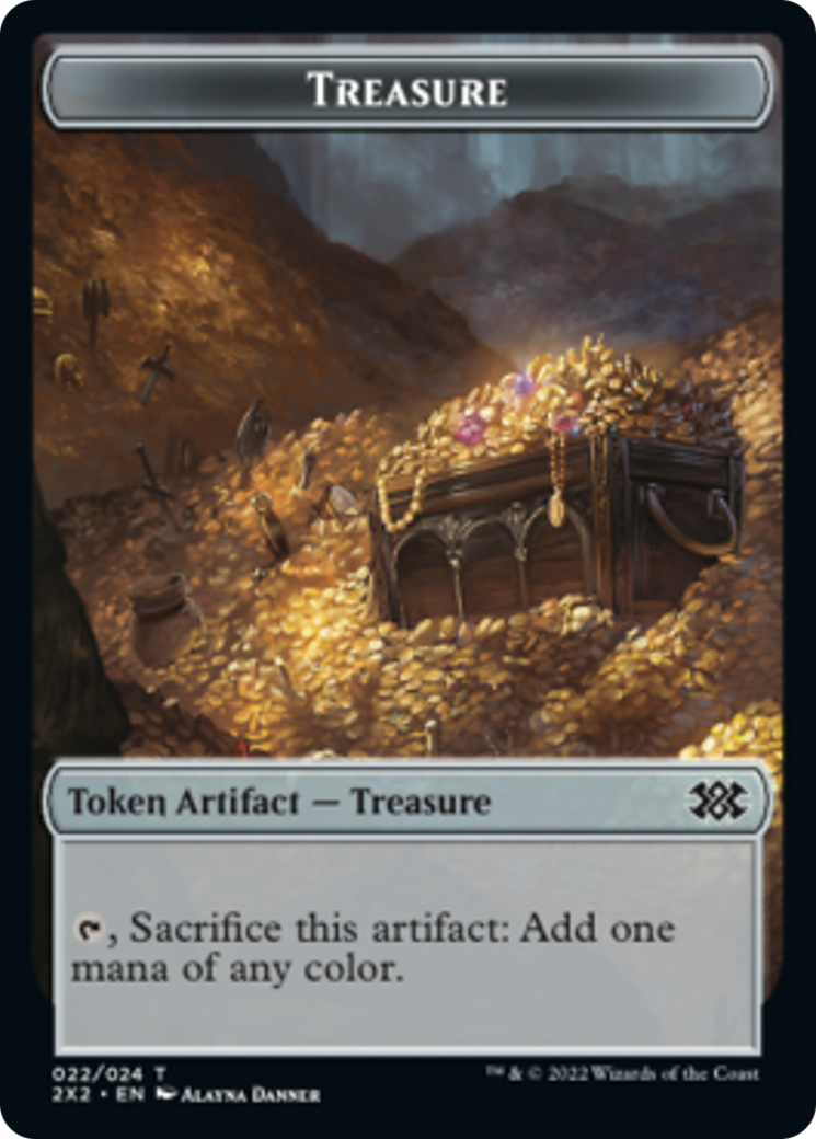 Boar // Treasure Double-Sided Token [Double Masters 2022 Tokens] | Exor Games Truro