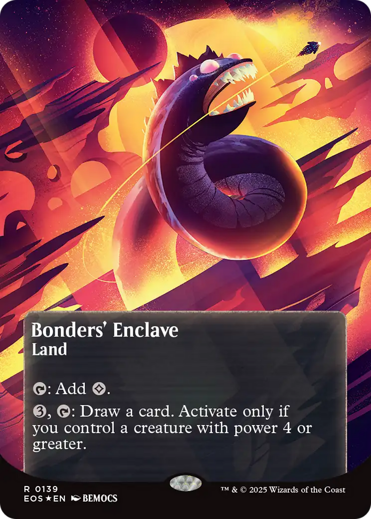 Bonders' Enclave (0136) (Borderless) (Galaxy Foil) [Edge of Eternities: Stellar Sights] | Exor Games Truro