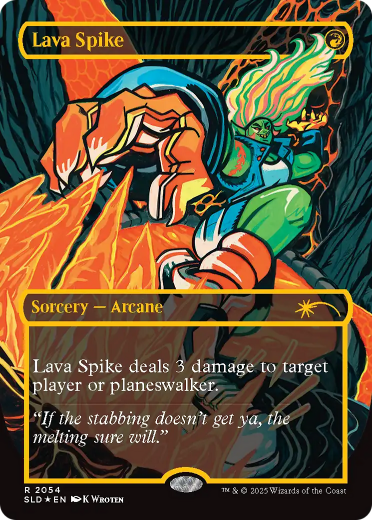 Lava Spike (2054) (Raised Foil) [Secret Lair Drop Series] | Exor Games Truro