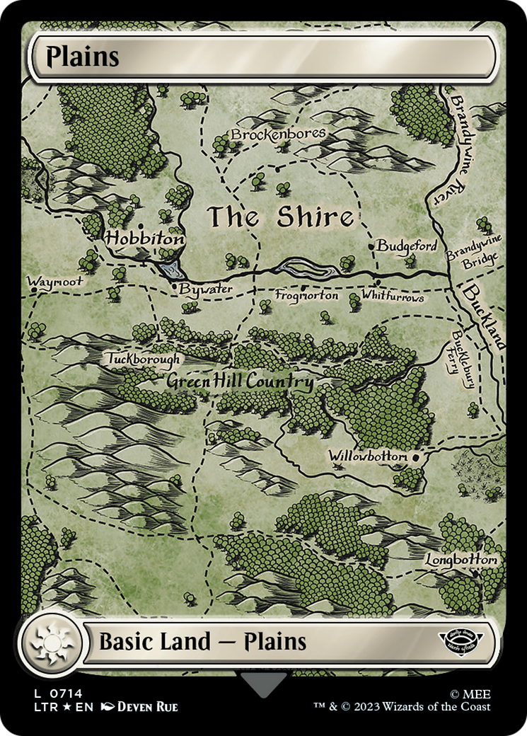 Plains (0714) (Surge Foil) [The Lord of the Rings: Tales of Middle-Earth] | Exor Games Truro