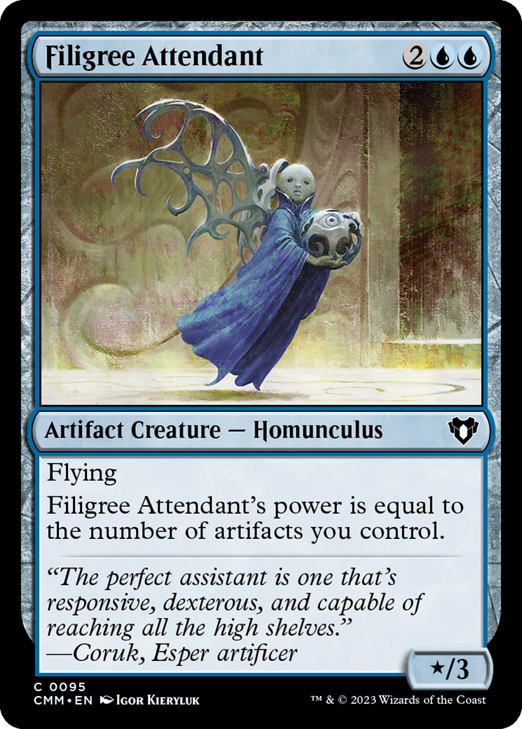 Filigree Attendant [Commander Masters] | Exor Games Truro