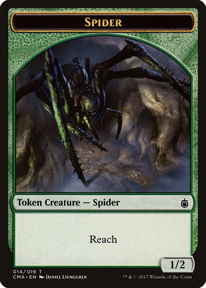 Spider Token [Commander Anthology Tokens] | Exor Games Truro