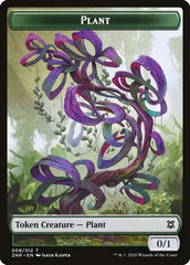 Cat // Plant Double-Sided Token [Zendikar Rising Tokens] | Exor Games Truro