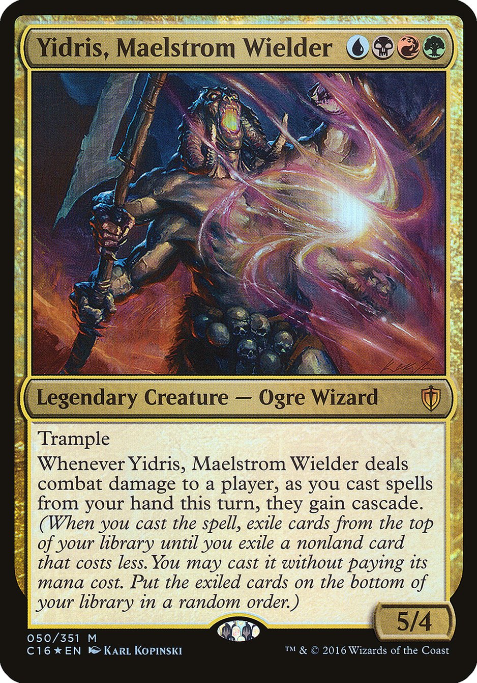 Yidris, Maelstrom Wielder (Oversized) [Commander 2016 Oversized] | Exor Games Truro