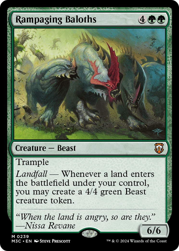 Rampaging Baloths (Ripple Foil) [Modern Horizons 3 Commander] | Exor Games Truro