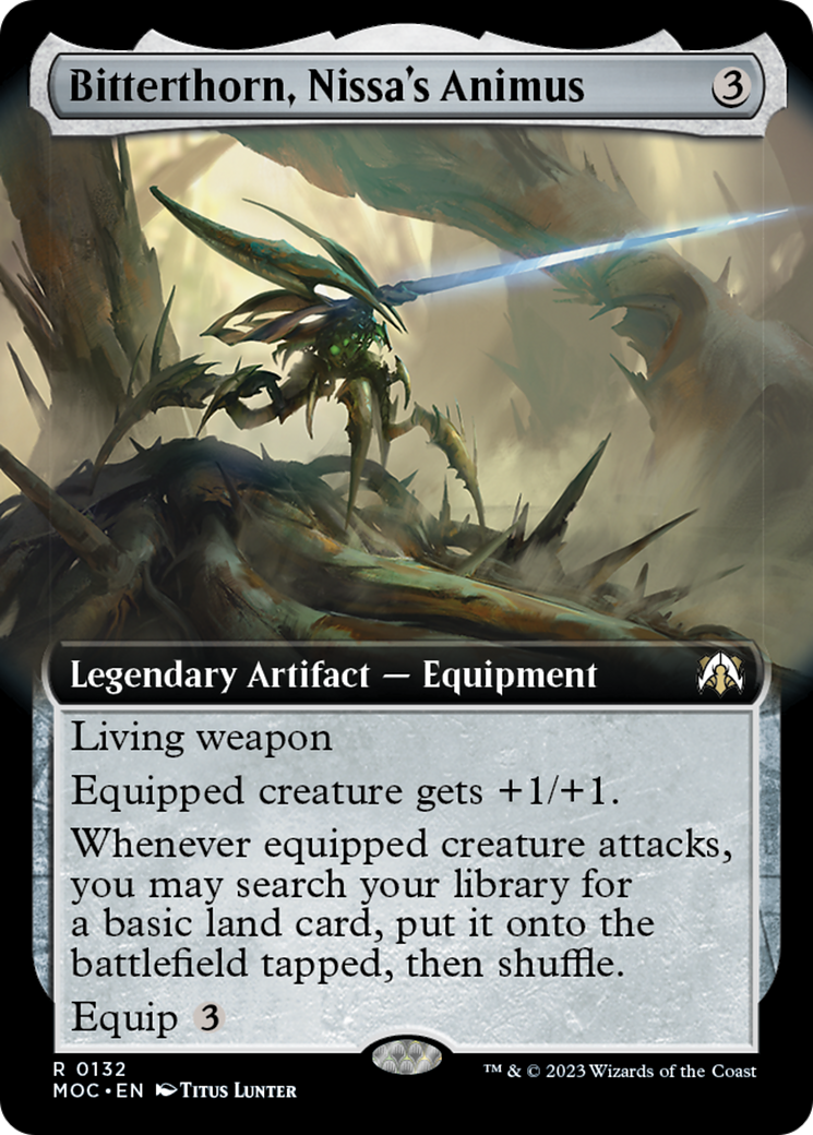 Bitterthorn, Nissa's Animus (Extended Art) [March of the Machine Commander] | Exor Games Truro