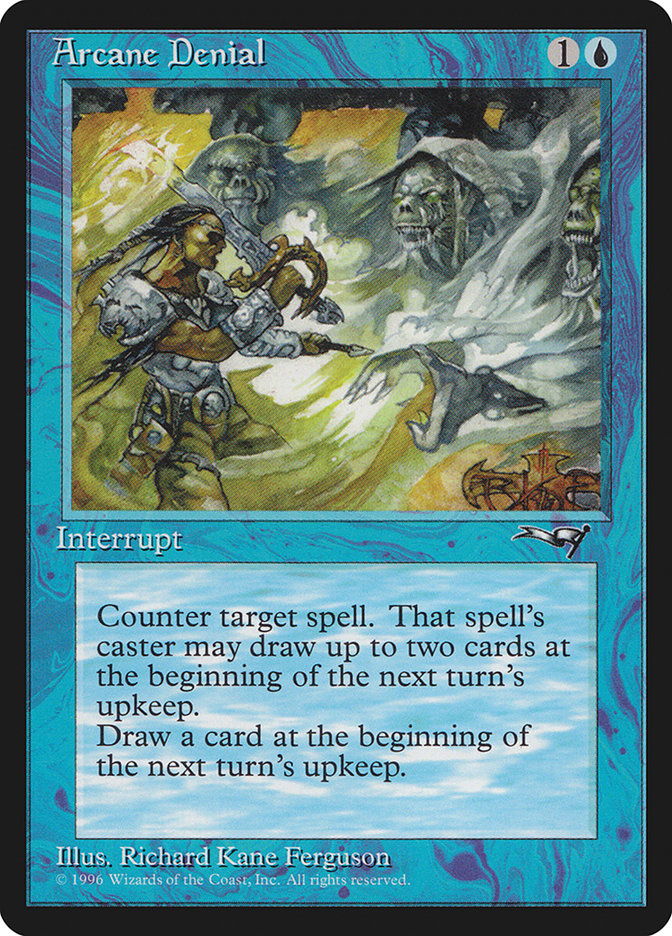 Arcane Denial (Holding Sword) [Alliances] | Exor Games Truro