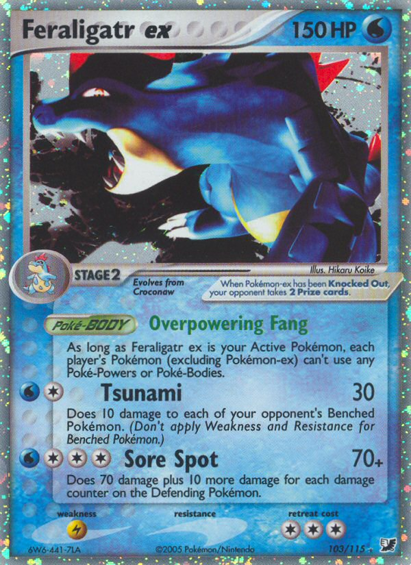 Feraligatr ex (103/115) [EX: Unseen Forces] | Exor Games Truro