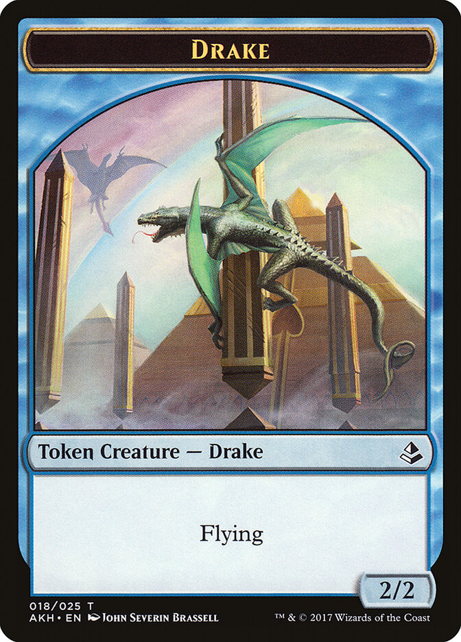 Angel of Sanctions // Drake Double-Sided Token [Amonkhet Tokens] | Exor Games Truro