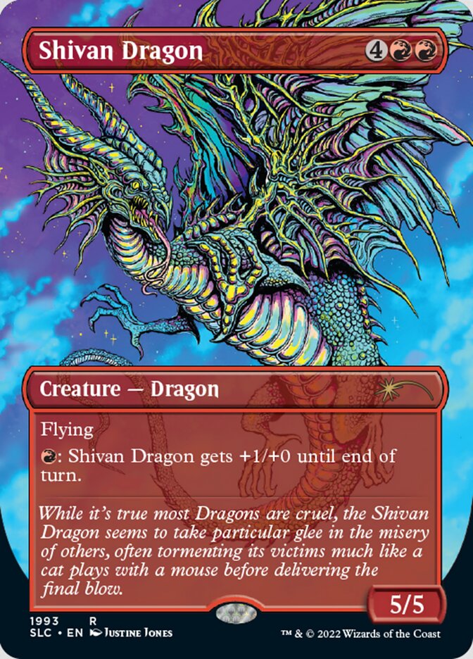 Shivan Dragon (Borderless) [Secret Lair Countdown Kit] | Exor Games Truro