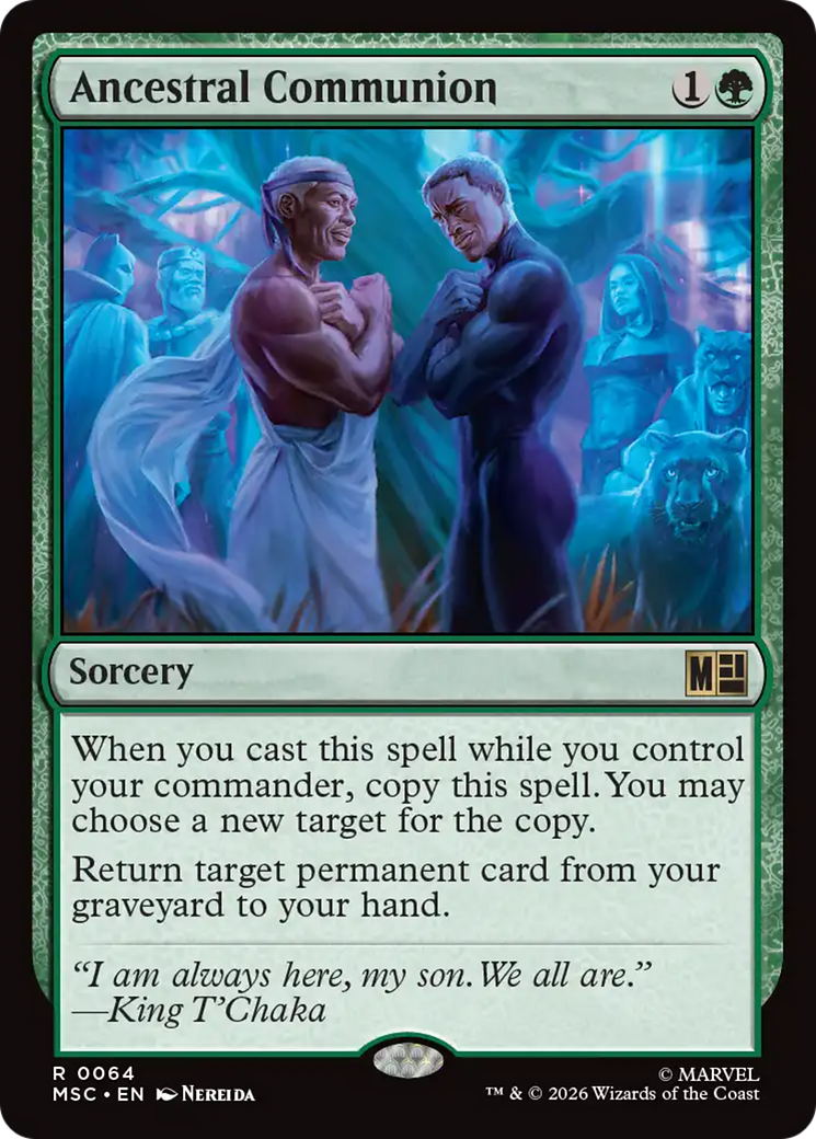 Ancestral Communion (Surge Foil) [Marvel Super Heroes Commander] | Exor Games Truro