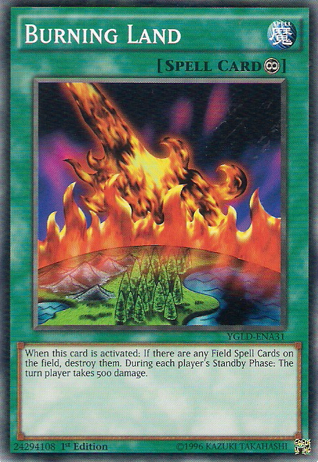 Burning Land [YGLD-ENA31] Common | Exor Games Truro