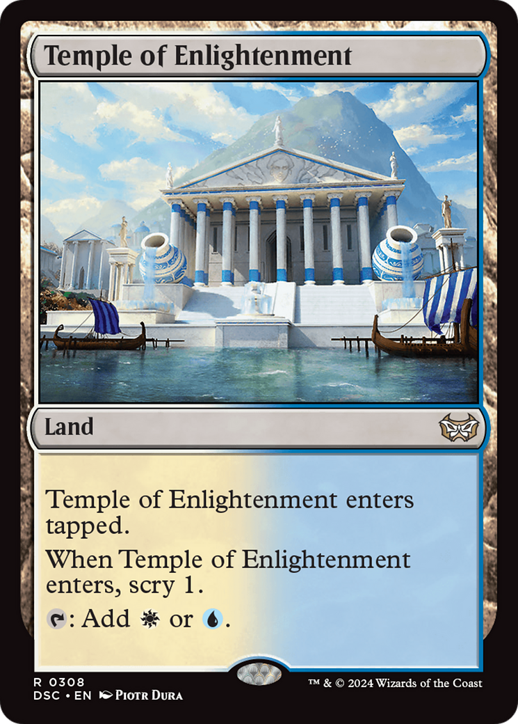 Temple of Enlightenment [Duskmourn: House of Horror Commander] | Exor Games Truro
