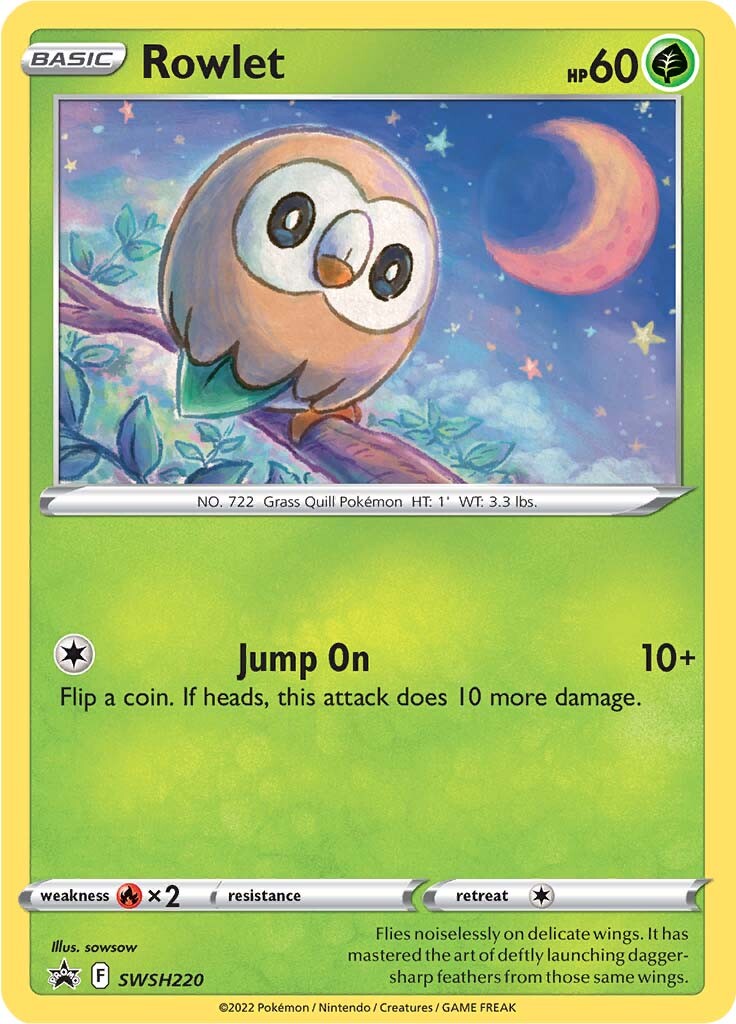 Rowlet (SWSH220) [Sword & Shield: Black Star Promos] | Exor Games Truro