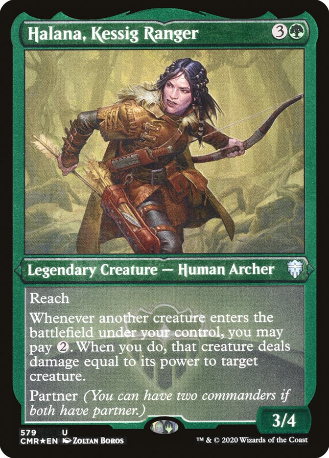Halana, Kessig Ranger (Foil Etched) [Commander Legends] | Exor Games Truro