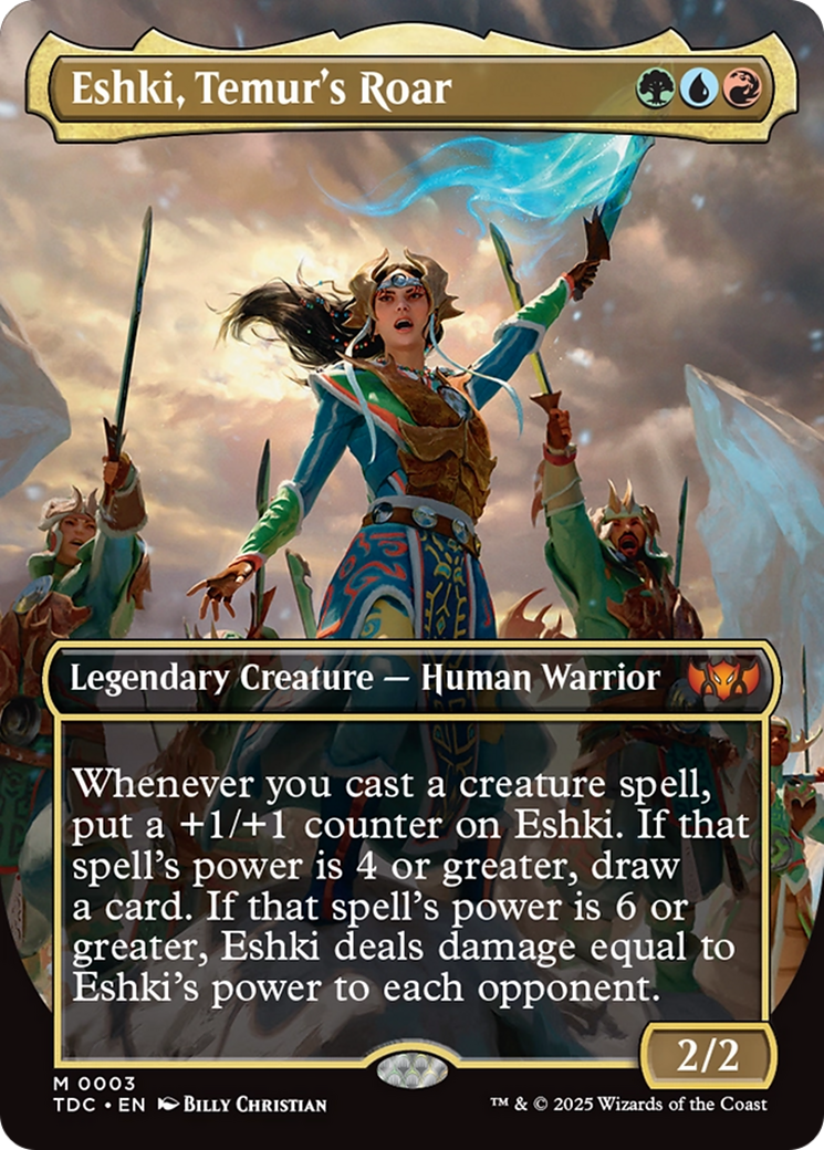 Eshki, Temur's Roar (Borderless) [Tarkir: Dragonstorm Commander] | Exor Games Truro