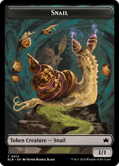 Snail // Thundertrap Trainer Double-Sided Token [Bloomburrow Tokens] | Exor Games Truro