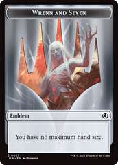 Treefolk // Emblem - Wrenn and Seven Double-Sided Token [Innistrad Remastered Tokens] | Exor Games Truro