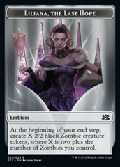 Liliana, the Last Hope Emblem // Spirit (002) Double-Sided Token [Double Masters 2022 Tokens] | Exor Games Truro