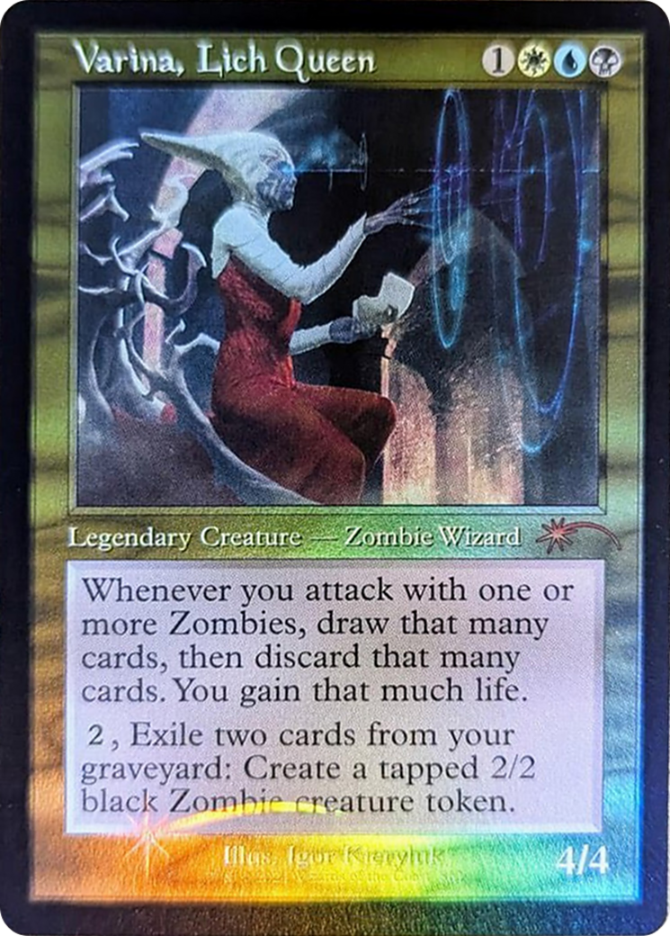 Varina, Lich Queen (Retro Frame) [Secret Lair Drop Series] | Exor Games Truro