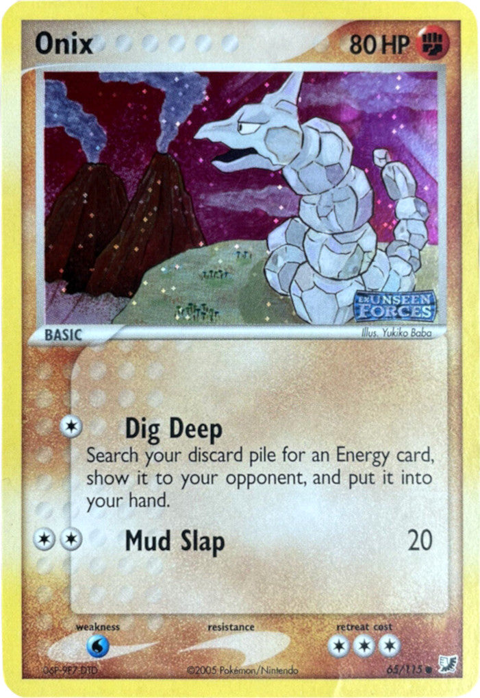 Onix (65/115) (Stamped) [EX: Unseen Forces] | Exor Games Truro