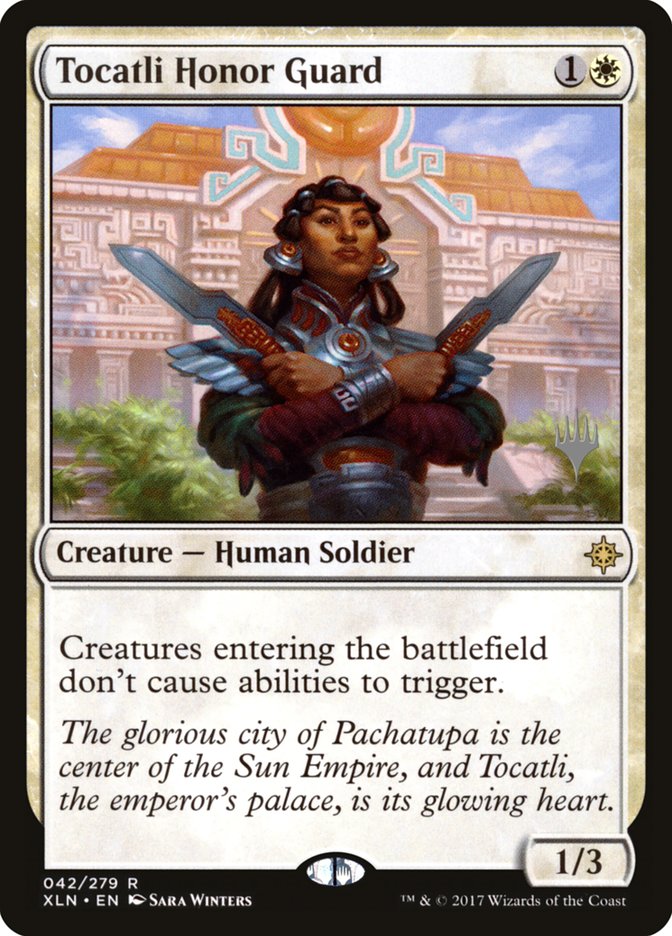 Tocatli Honor Guard (Promo Pack) [Ixalan Promos] | Exor Games Truro