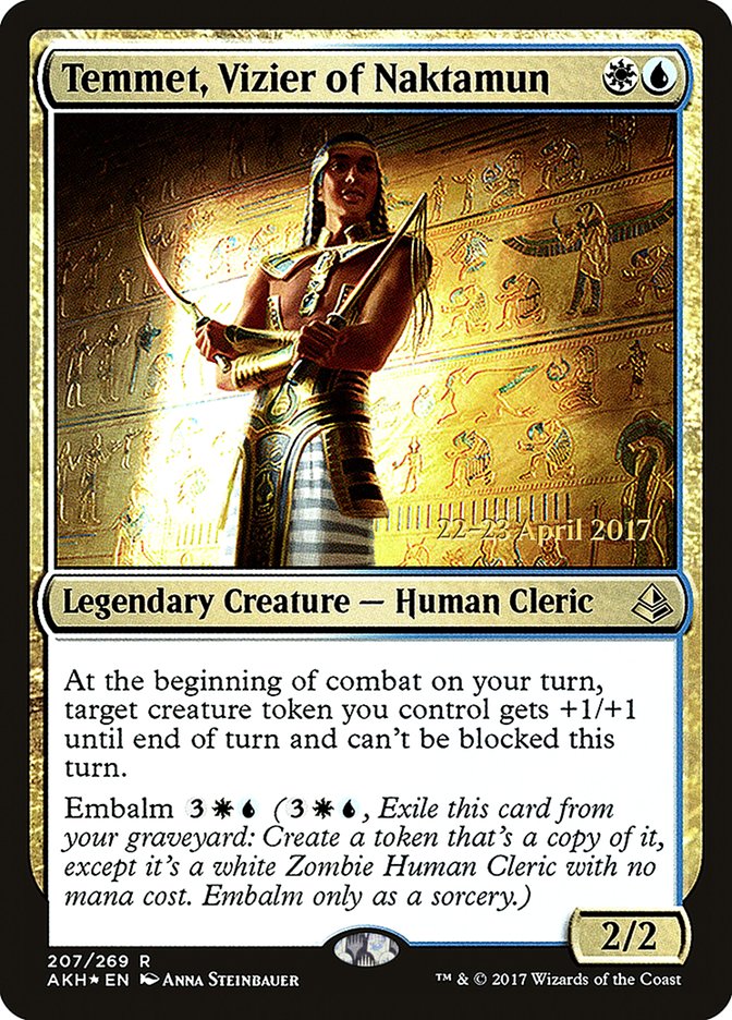 Temmet, Vizier of Naktamun [Amonkhet Prerelease Promos] | Exor Games Truro