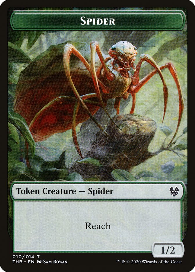 Satyr // Spider Double-Sided Token [Theros Beyond Death Tokens] | Exor Games Truro