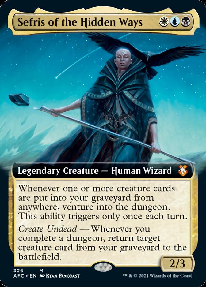 Sefris of the Hidden Ways (Extended Art) [Dungeons & Dragons: Adventures in the Forgotten Realms Commander] | Exor Games Truro