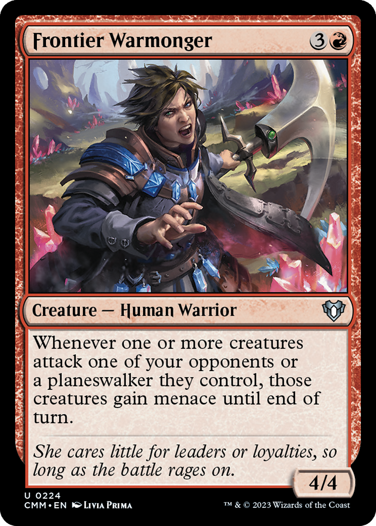 Frontier Warmonger [Commander Masters] | Exor Games Truro