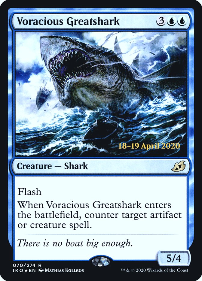 Voracious Greatshark [Ikoria: Lair of Behemoths Prerelease Promos] | Exor Games Truro