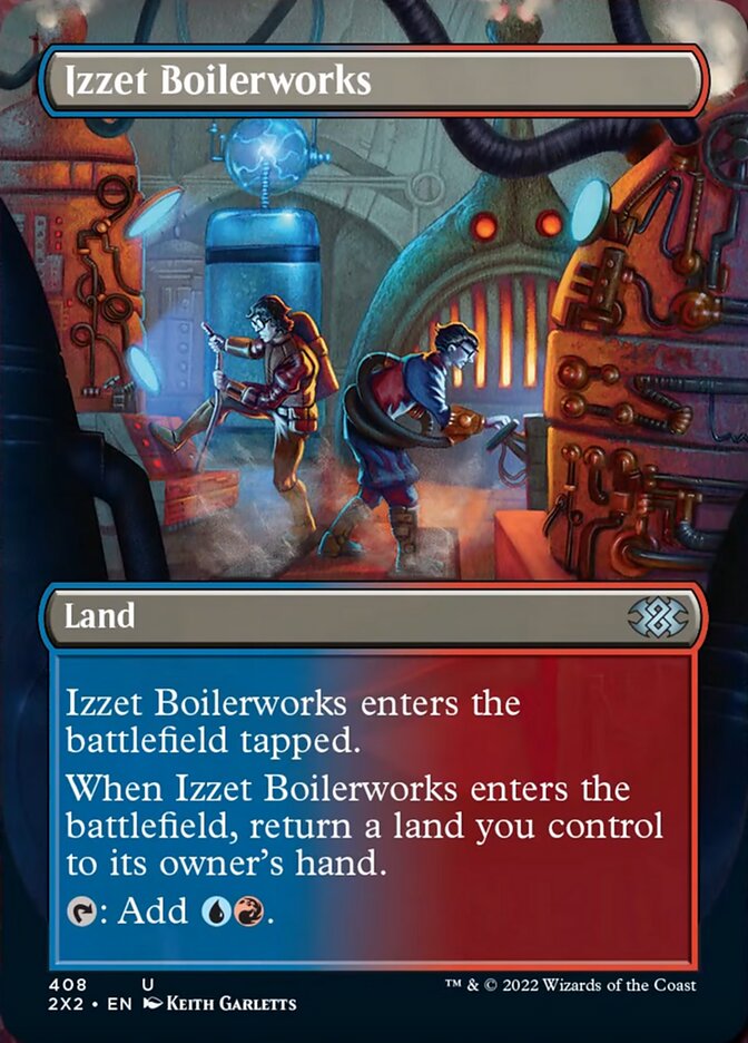 Izzet Boilerworks (Borderless Alternate Art) [Double Masters 2022] | Exor Games Truro