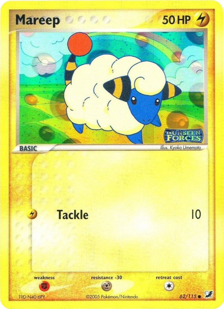 Mareep (62/115) (Stamped) [EX: Unseen Forces] | Exor Games Truro