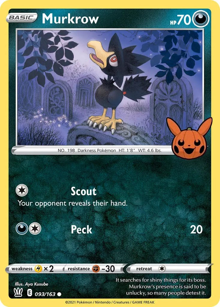 Murkrow (093/163) [Trick or Trade] | Exor Games Truro