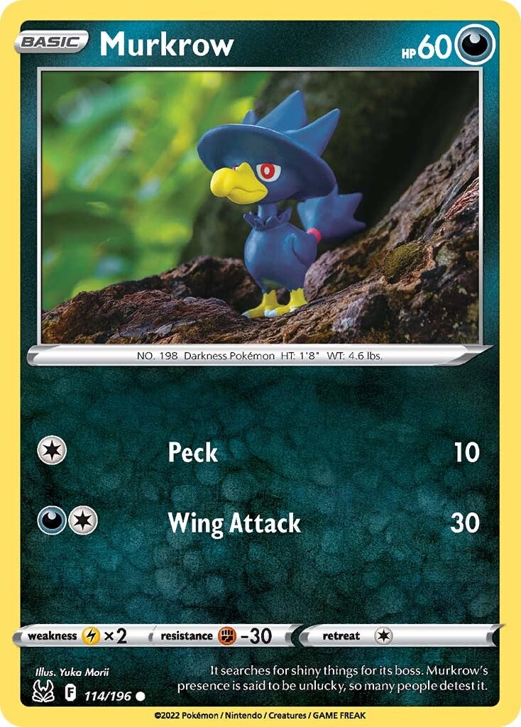 Murkrow (114/196) [Sword & Shield: Lost Origin] | Exor Games Truro