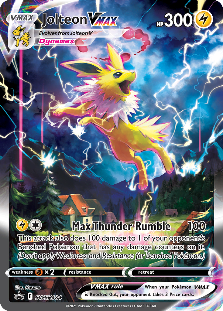 Jolteon VMAX (SWSH184) (Jumbo Card) [Sword & Shield: Black Star Promos] | Exor Games Truro