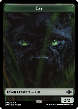 Goblin // Cat (008) Double-Sided Token [Dominaria Remastered Tokens] | Exor Games Truro