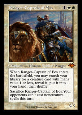 Ranger-Captain of Eos (Retro Foil Etched) [Modern Horizons] | Exor Games Truro