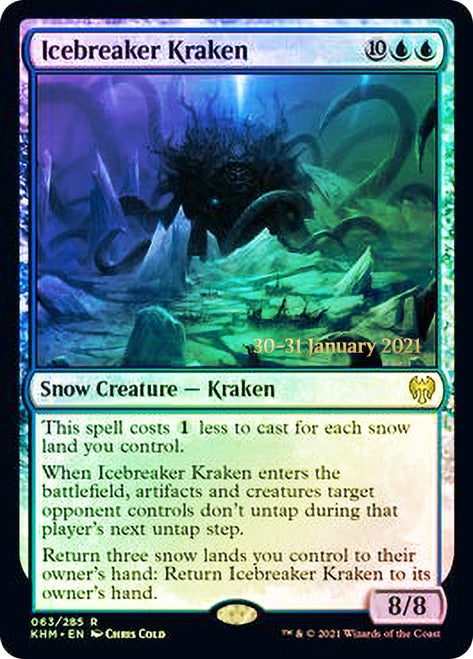 Icebreaker Kraken [Kaldheim Prerelease Promos] | Exor Games Truro