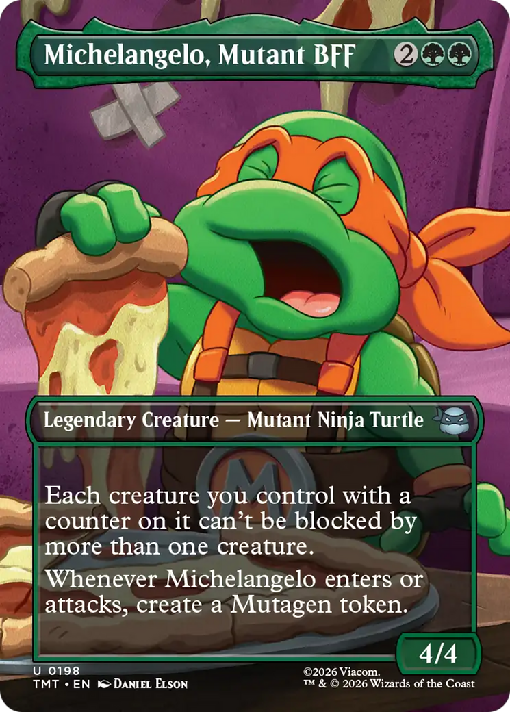 Michelangelo, Mutant BFF (Borderless) [Teenage Mutant Ninja Turtles] | Exor Games Truro